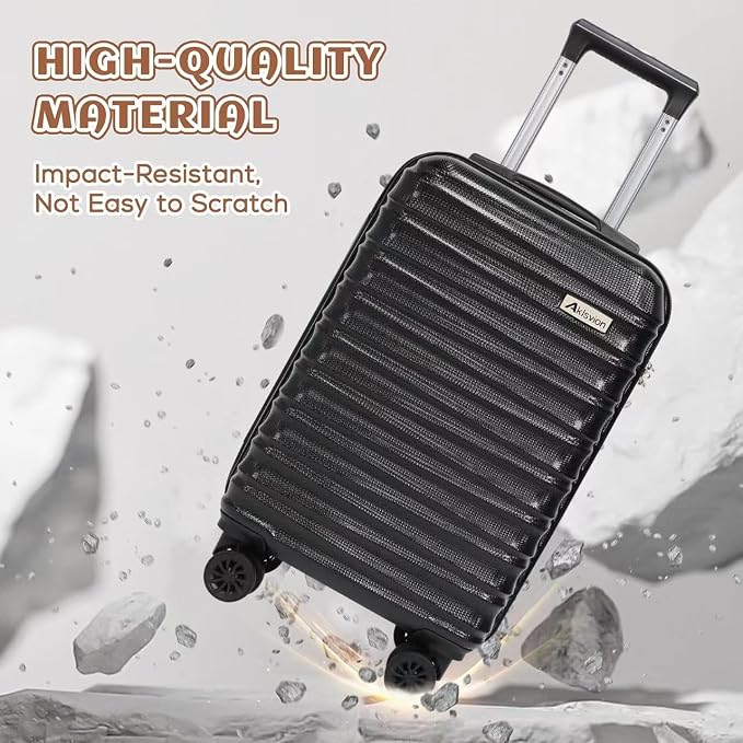 Luggage Set 3 Piece Luggage Set ABS hardshell Spinner Wheels Luggage Carry on - Image 5