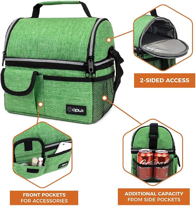 opux Lunch Box for Men, Adult Lunch Box Cooler, Insulated Lunch Bag Women - Image 6