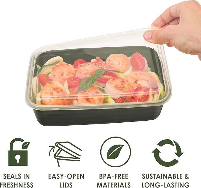 Bentgo 20-Piece Lightweight, Reusable BPA-Free 1-Compartment Containers - Image 4