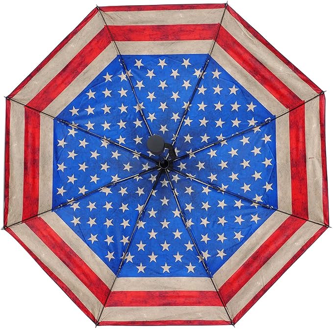 LLanxiry Compact Travel Umbrella, Mini Windproof Umbrellas - Image 2