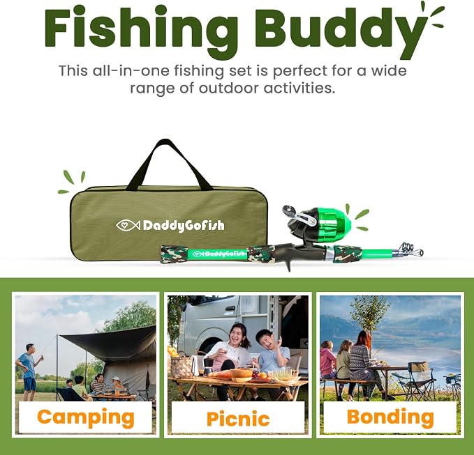 DaddyGoFish Kids Fishing Pole - Image 6