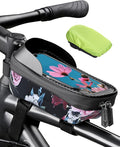 whale fall Hard Casing Floral Bike Bag, Never Deform/Waterproof, Bike Phone by whalefall
