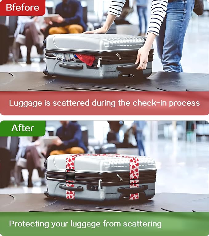 Luggage Straps for Suitcases Travel Belt Luggage Band Heavy Duty Traveling - Image 4