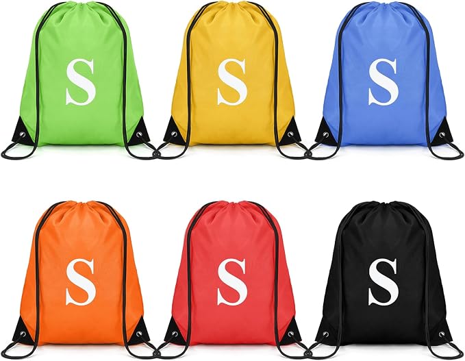 ZOMFELT 6Pcs Drawstring Backpack Drawstring Gym Bags, Foldable Draw String by ZOMFELT