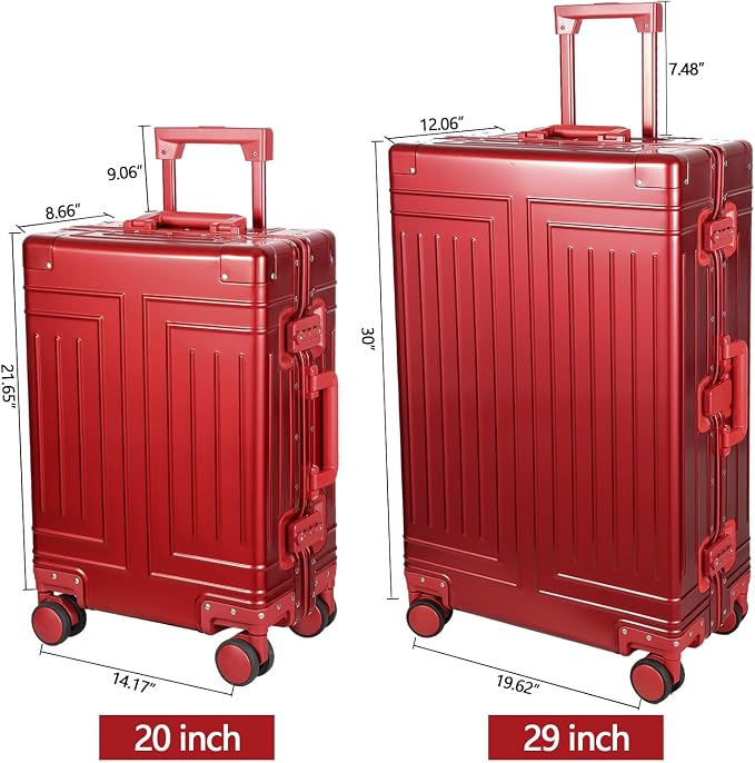 All Aluminum Carry On Luggage，Cut from Whole Aluminum Sheet，22x14x9 Airline - Image 5