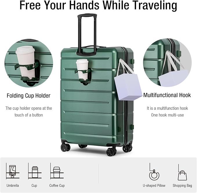 KYME 30 Inch Luggage TSA Approved Hardside Suitcases - Image 2