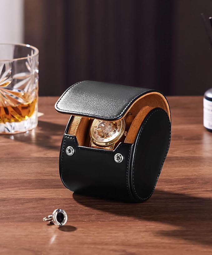 Homde Travel Watch Box Leather: Traveling Case - Image 8