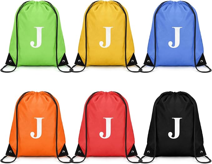 ZOMFELT 6Pcs Drawstring Backpack Drawstring Gym Bags, Foldable Draw String by ZOMFELT