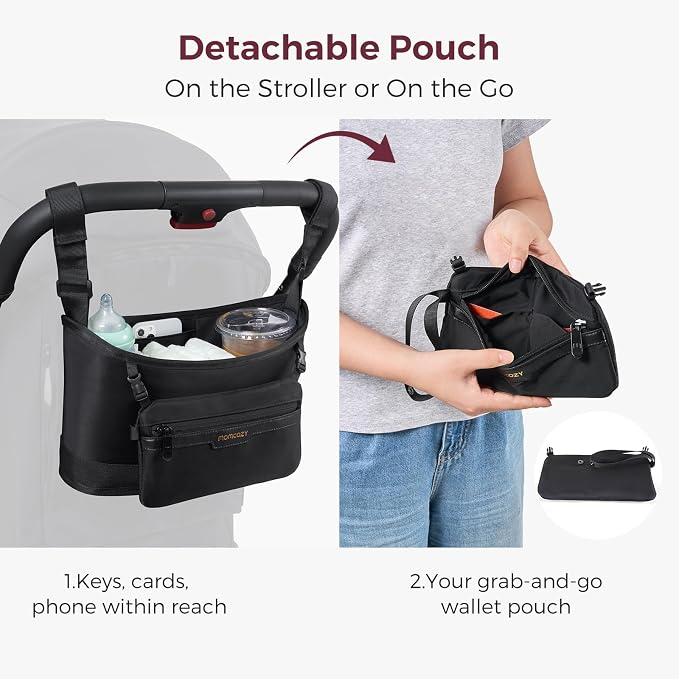 Momcozy Universal Stroller Organizer | Minimalist Caddy - Image 4