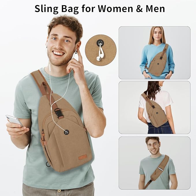 Sling Bag for Men, Crossbody Bag Men Anti Theft Crossbody Bag - Image 6