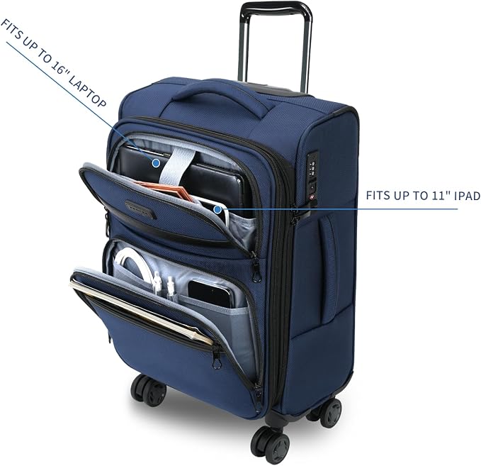 KROSER Softside Expandable Carry On Luggage - Image 6