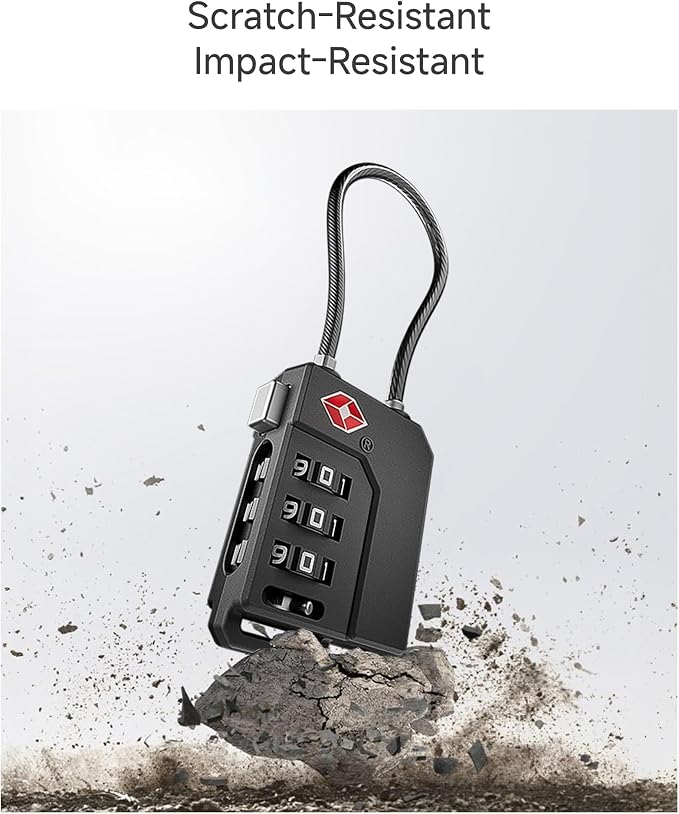 LUGGEX TSA Locks for Luggage, Suitcase Locks TSA Approved, Luggage Locks - Image 2