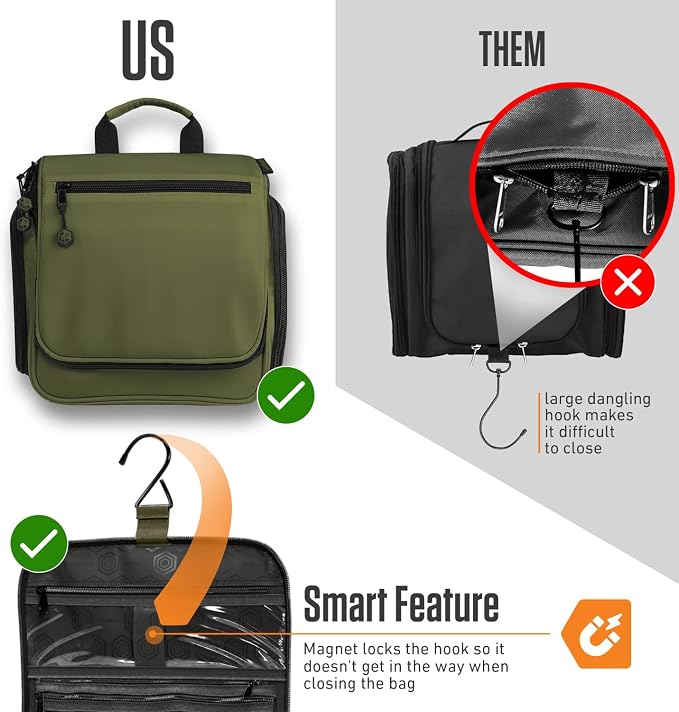 VENTURE 4TH Hanging Travel Toiletry Bag - Image 6