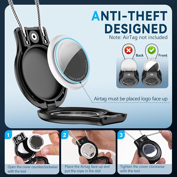 Waterproof Airtag Holder, 4 Pack Airtag Case - Image 3