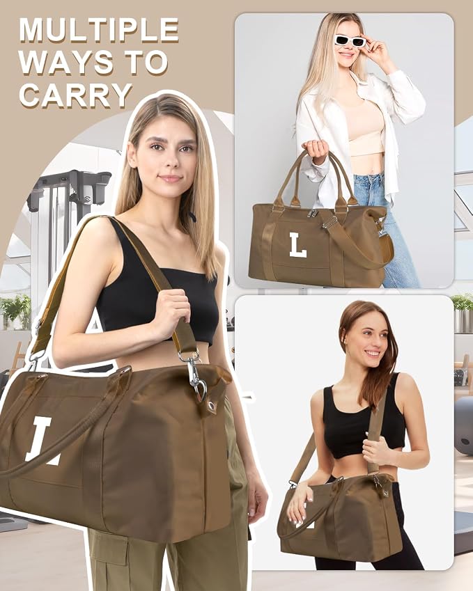 Birthday Graduation Gifts for Daughter, Initial Travel Duffel Bag Sports Gym - Image 5