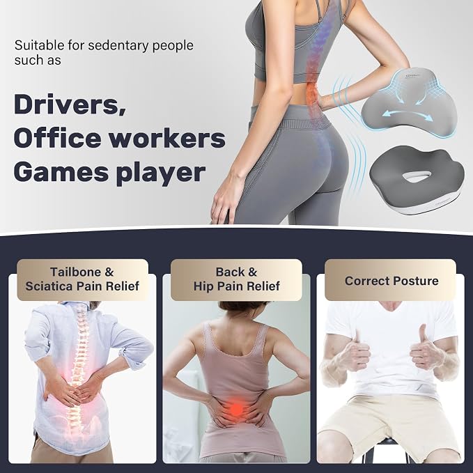 Coverado Seat Cushion and Lumbar Support Pillow - Image 7