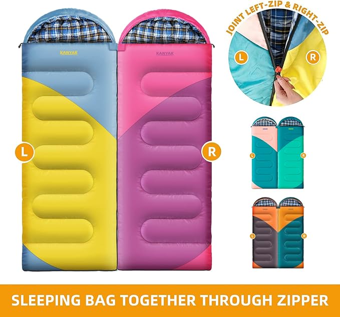 Camping Sleeping Bag, 32℉ Sleeping Bags - Image 6
