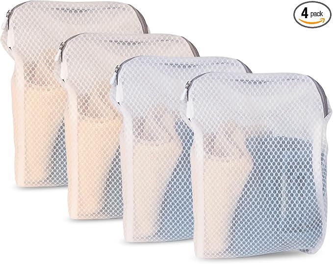 4 Pack Mesh Laundry Bag Mesh Laundry Bags Laundry by LATERONON
