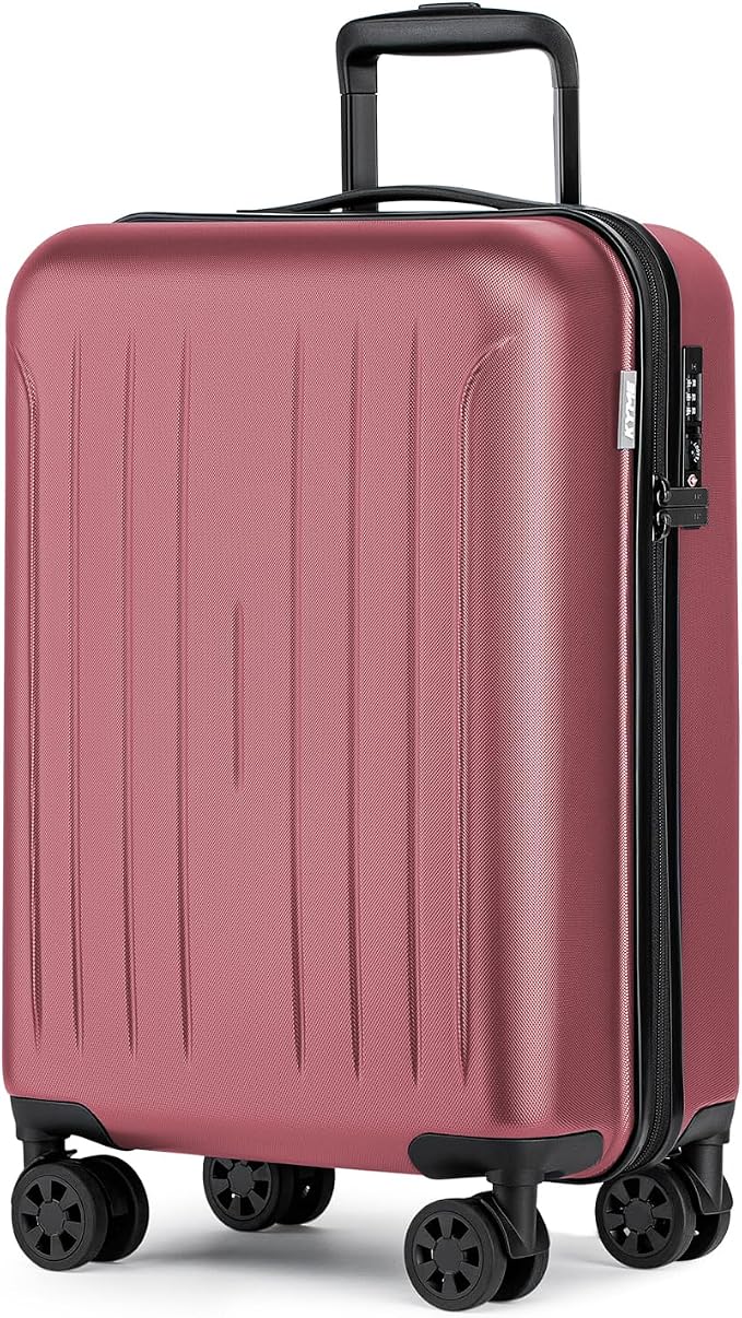 KYME Suitcase Hardshell With Double Spinner Wheels, PC+ABS TSA Lock Travel by KYME