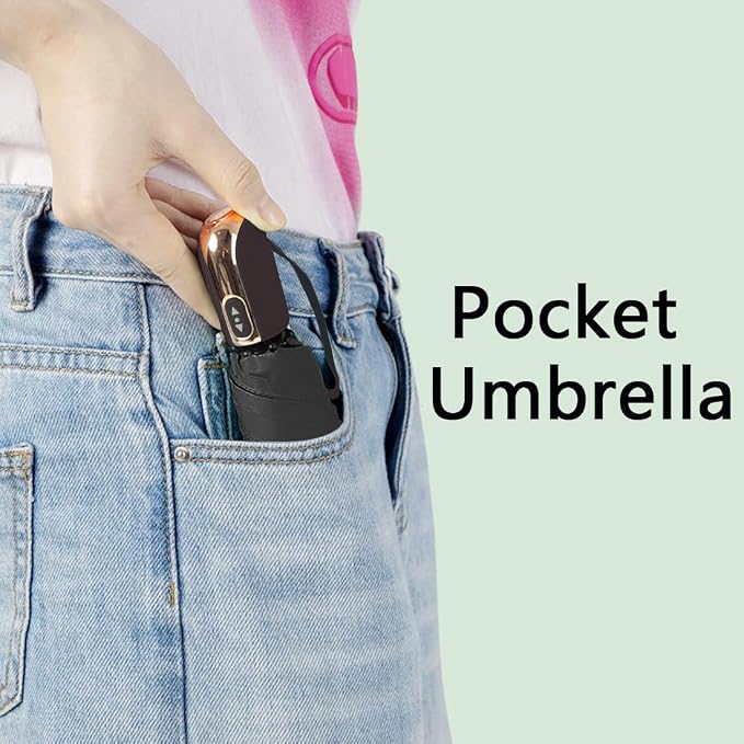 Goothdurs Mini Travel Compact Automatic Umbrella Small Lightweight Folding Rain - Image 5