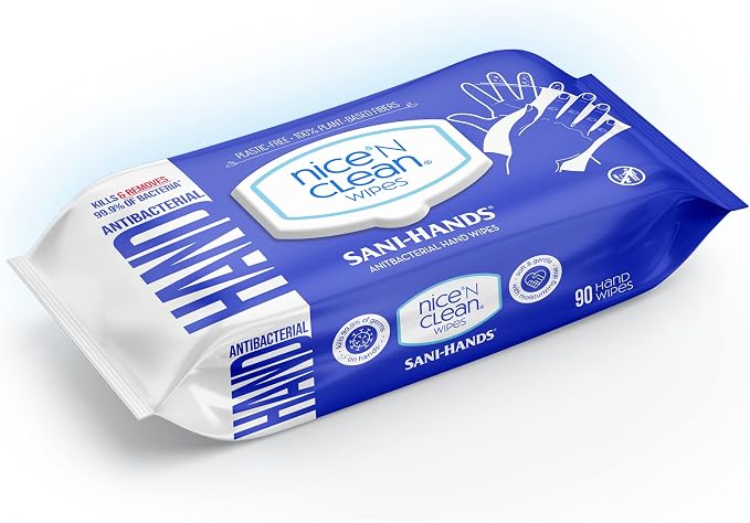 Nice 'N CLEAN Sensitive Skin Wet Hand Wipes 90ct | Infused - Image 5
