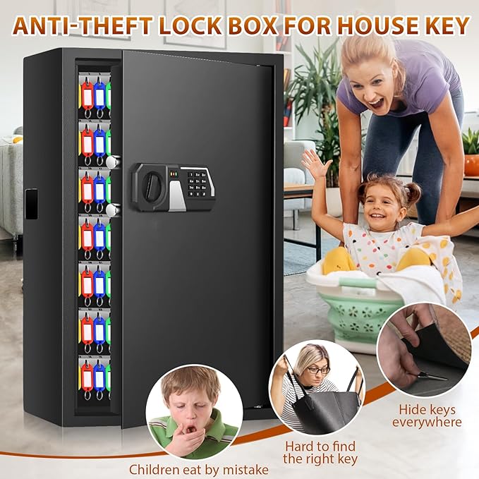 144 Keys Fireproof Cabinet Safe - Image 3