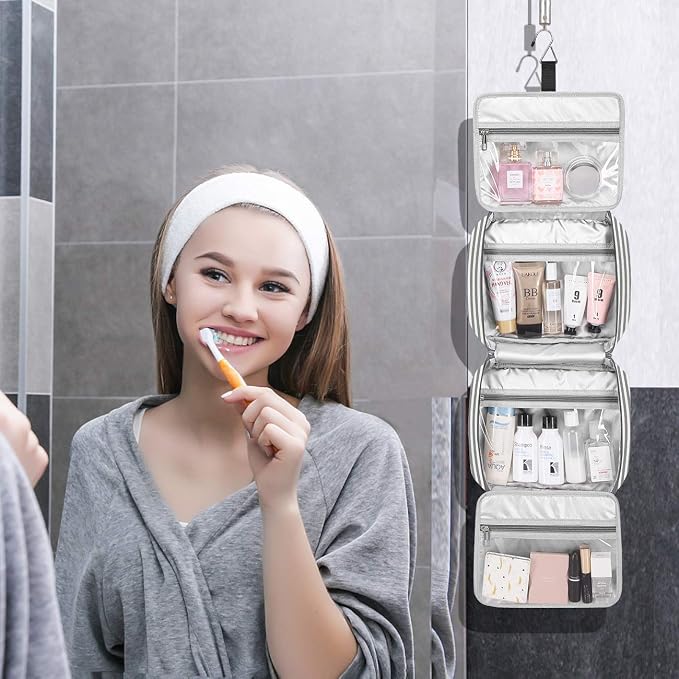 Hanging Travel Toiletry Bag, Large Capacity Cosmetic Travel Toiletry Organizer - Image 2