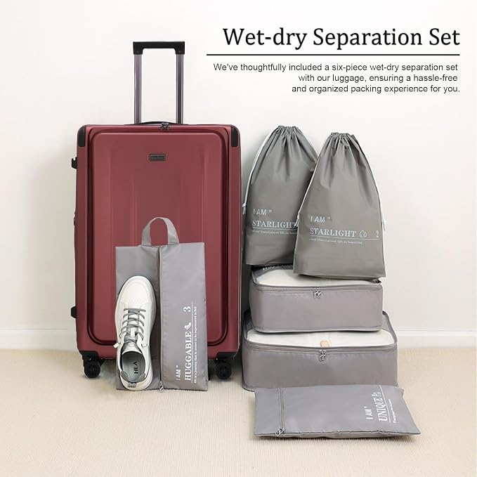 Premium Carry On Luggage, 20Inch&29 Inch Top Opening Airline Approved ABS+PC - Image 2