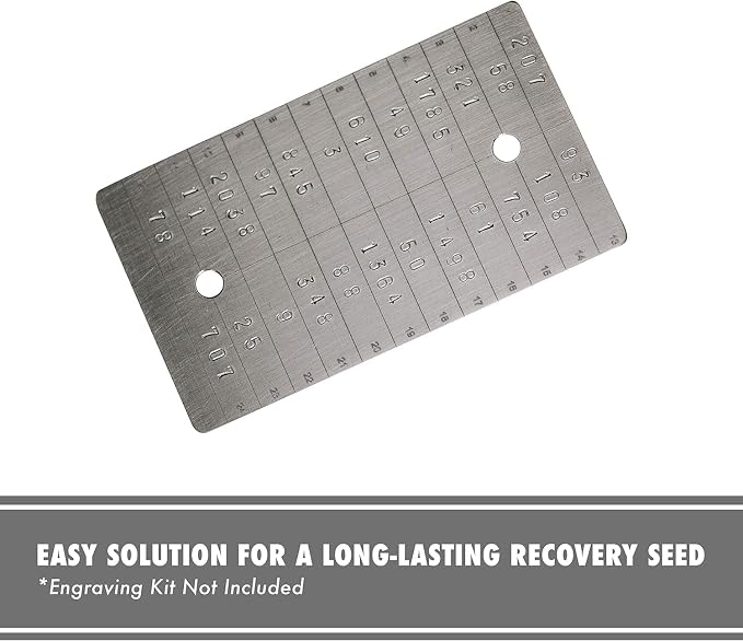 ColdTi - Titanium Bitcoin Seed Plate - Image 7