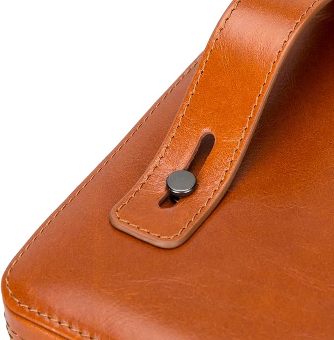 Medicine Handmade Leather Cable Organizer Bag – Full-Grain Leather Travel Tech - Image 8