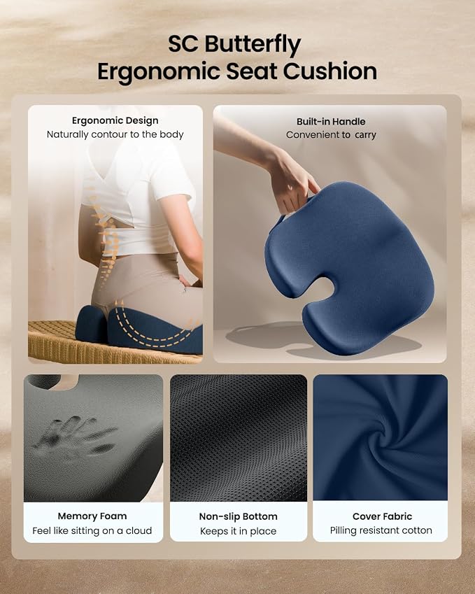 ProtoArc Seat Cushion, Office Chair Cushion - Image 7