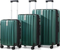 Hanke Expandable Hardshell Luggage Sets 3 piece Carry on Luggage by Hanke