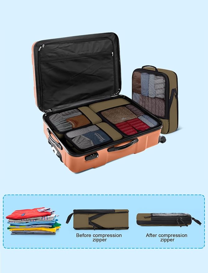 4 PCS Set Compression Packing Cubes - Image 6
