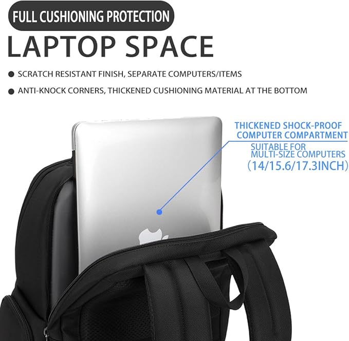 Professional Business Backpack for Men, 15.6inch Laptop Compartment - Image 3