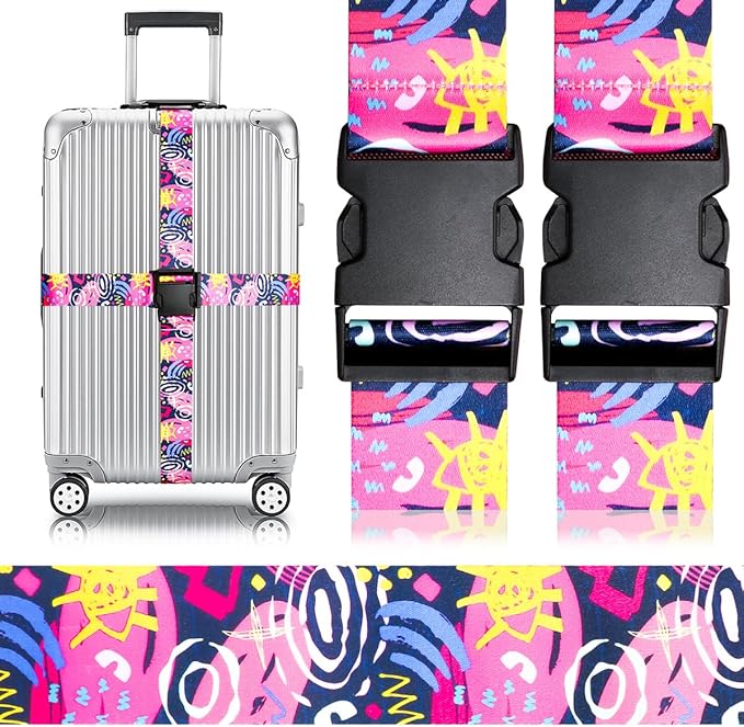 Adjustable Travel Luggage Strap Suitcase Belt Travel Bag Accessories 1.96 in W by Gutsdoor