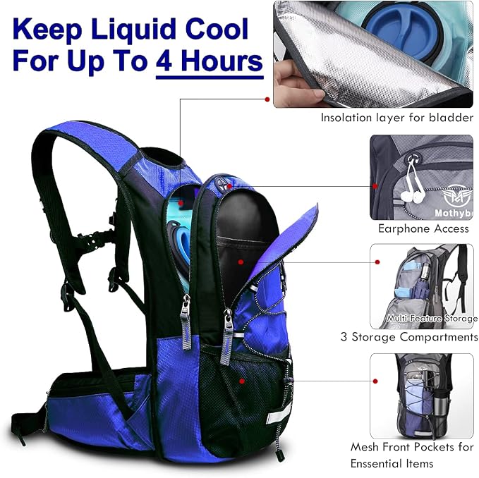 Insulated Hydration Backpack Pack - Image 3