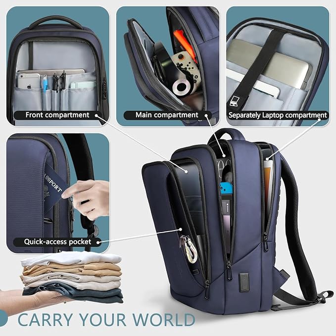 hk Laptop Backpack for Men - Image 4
