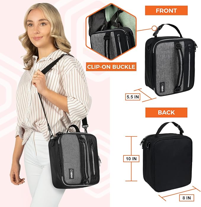 opux Insulated Lunch Box for Men Women Adult, Compact Lunch Bag for Kids Boy - Image 2