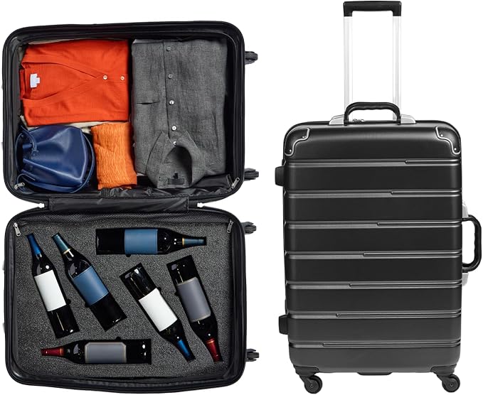 FlyWithWine® by VinGardeValise 12 Bottle Hard Shell Wine Suitcase by FlyWithWine