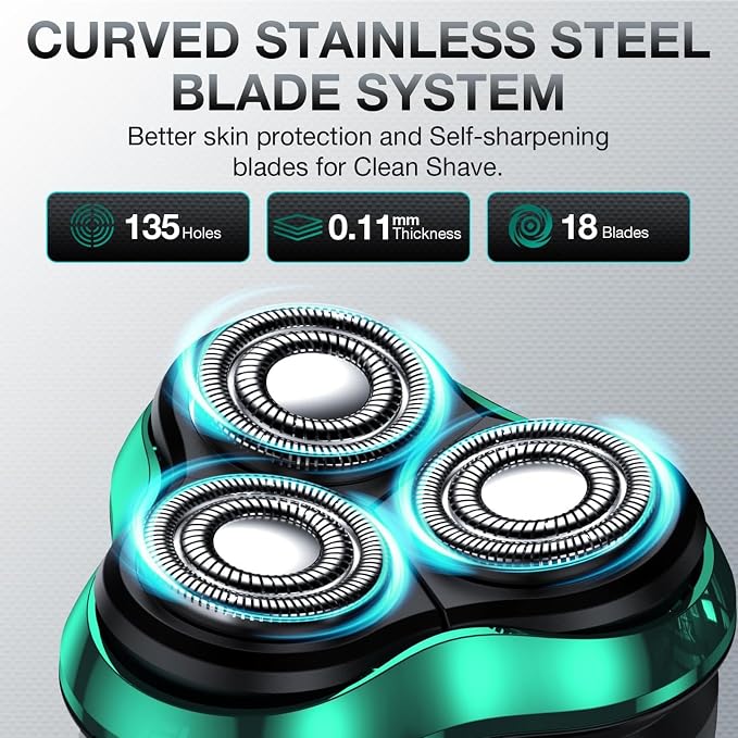 Electric Razor for Men, Rechargeable Shaver - Image 4