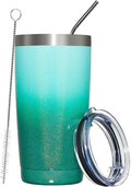 MEWAY 20oz Tumbler Double Wall Vacuum Insulated Travel Glitter Mug, Stainless by MEWAY