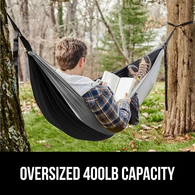 GORILLA GRIP Durable Portable Camping Hammock, Holds 400lbs - Image 3