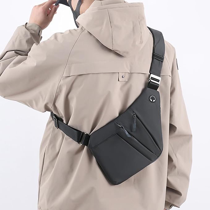 Anti Theft Crossbody Bags for Women Men, Slim Sling Bags - Image 9