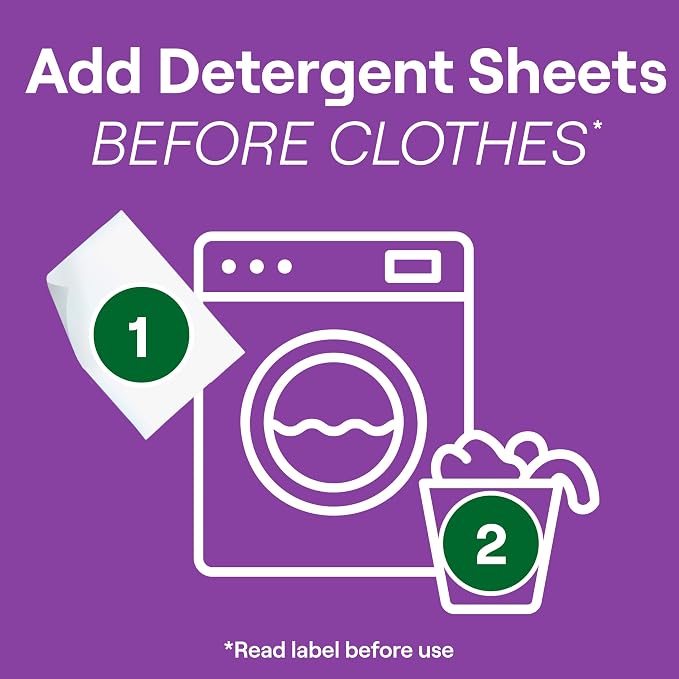Seventh Generation Laundry Detergent Sheets, Fresh Lavender Scent, Removes - Image 9