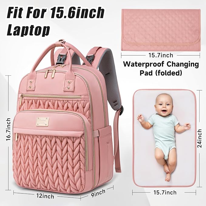 Diaper Bag Backpack, Stylish Baby Diaper Bag, Waterproof Travel Diaper - Image 2