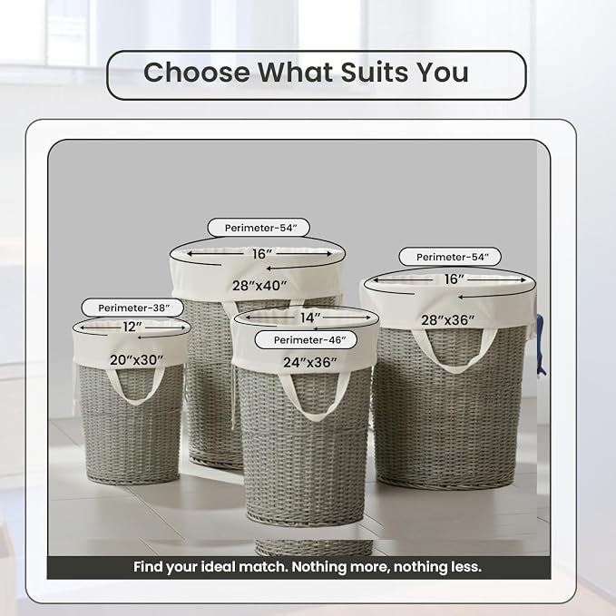 LFH Home Cotton Canvas Large Laundry Bag - Image 2