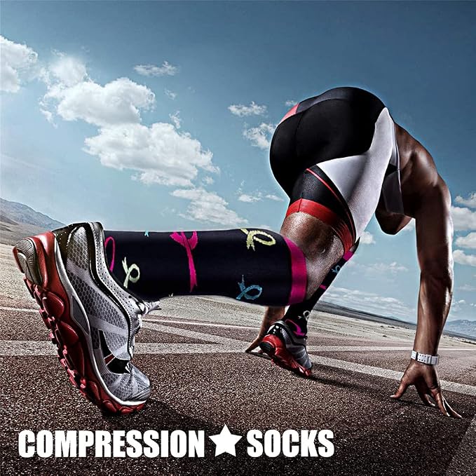 CHARMKING Compression Socks for Women & Men Circulation 15-20 mmHg is Best - Image 2