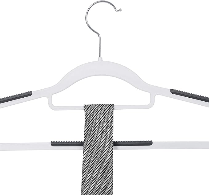 SONGMICS Pack of 30 Coat Hangers, Space-Saving Plastic Clothes Hangers - Image 7