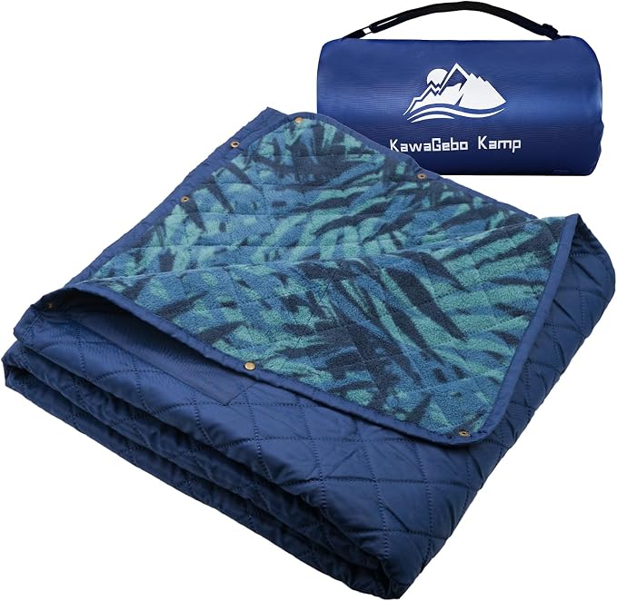 Outdoor Waterproof Blanket, Foldable Fleece Stadium Blanket by KawaGeboKamp