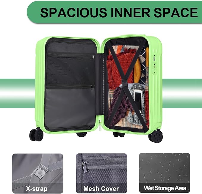 Krute Carry on Luggage 20 Inch Suitcases - Image 6